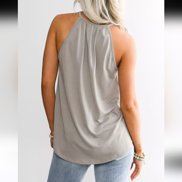 BKE Lace Fron Tank Top - Picture 2 of 6